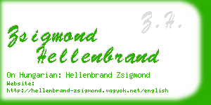 zsigmond hellenbrand business card